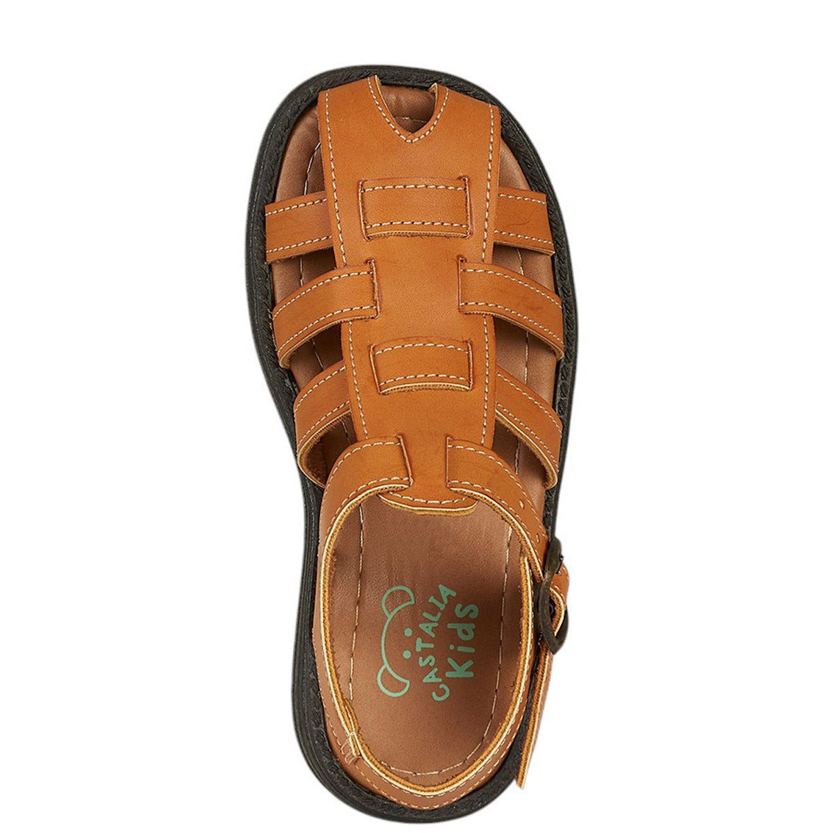 Huarache Para Niño CASTALIA 060-16 Tan Correa Ajustable