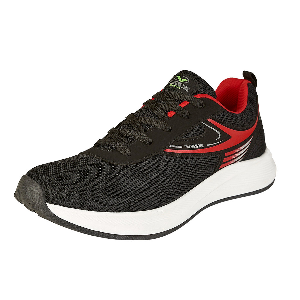 Tenis Deportivo Para Hombre CASTALIA 100-06 Negro con Rojo