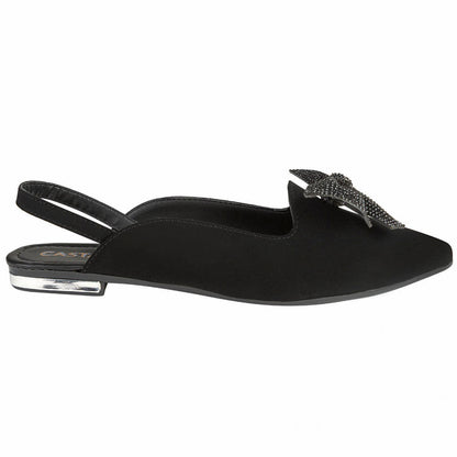 Balerina Para Mujer CASTALIA 146-15 Negro Moño de pedrería