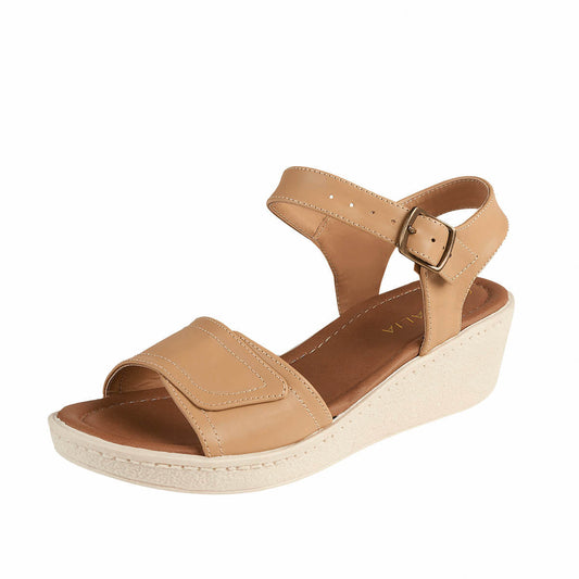 Huarache Confort Para Mujer CASTALIA 157-44 Camel