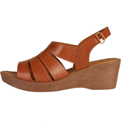 Plataforma Para Mujer CASTALIA 157-49 Camel Velcro Ajustable