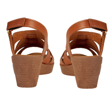 Plataforma Para Mujer CASTALIA 157-49 Camel Velcro Ajustable