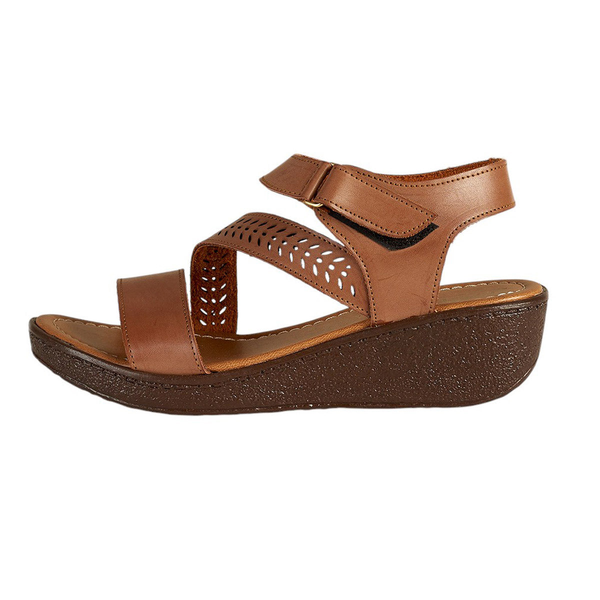 Plataforma Mujer CASTALIA 157-57 Adobe Con Velcro Ajustable