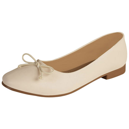 Balerina Para Mujer CASTALIA 191-63 Latte Detalle de Moño