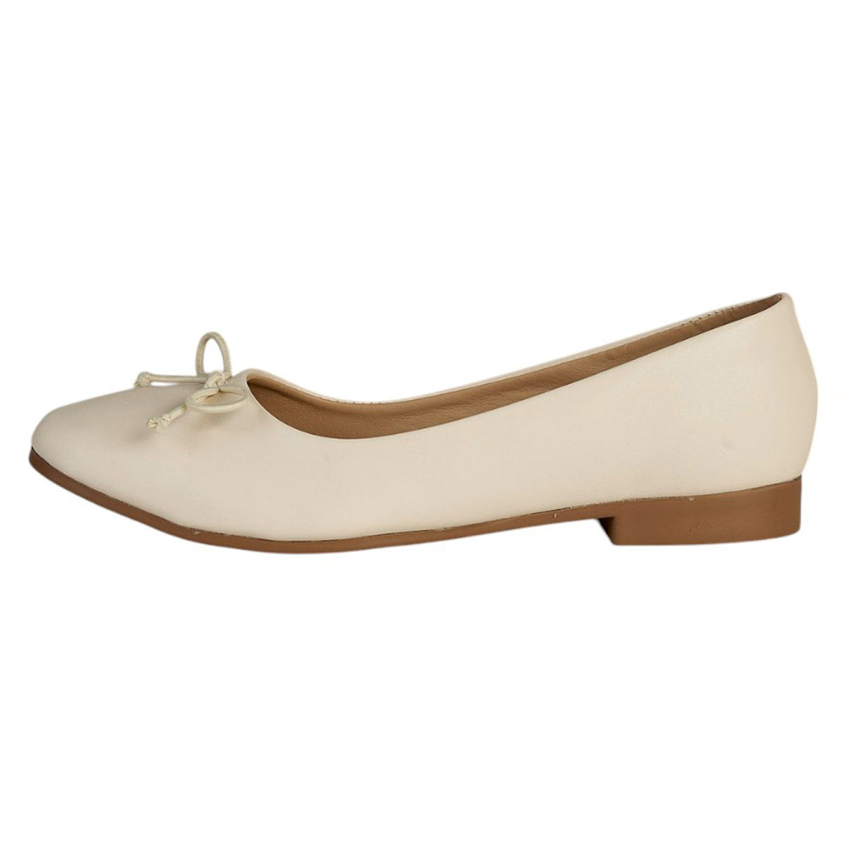 Balerina Para Mujer CASTALIA 191-63 Latte Detalle de Moño