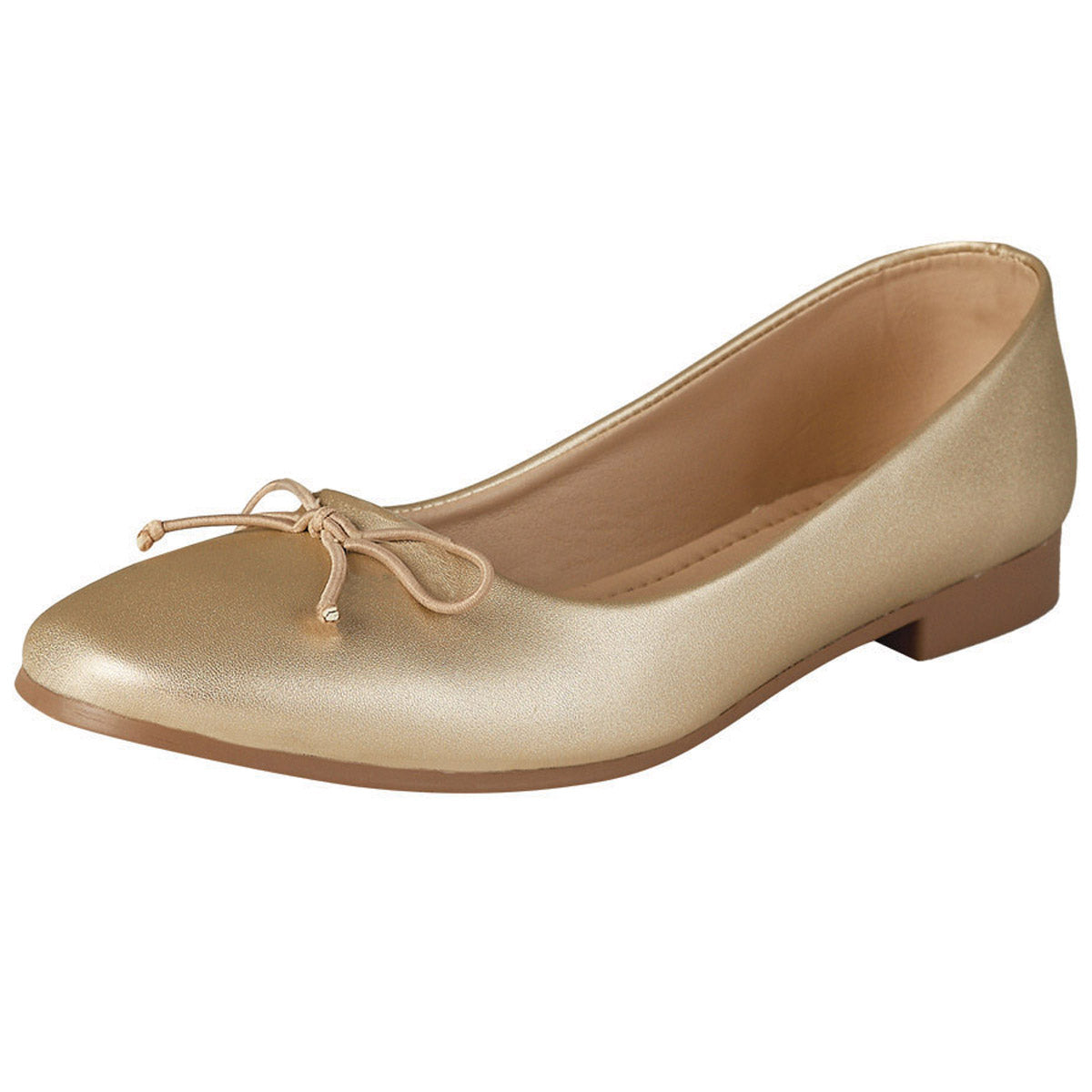 Balerina Para Mujer CASTALIA 191-65 Dorado con Detalle Moño