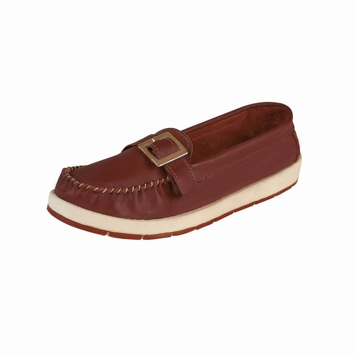 Zapato Confort Moderno Mujer CASTALIA Shedro Hebilla Dorada