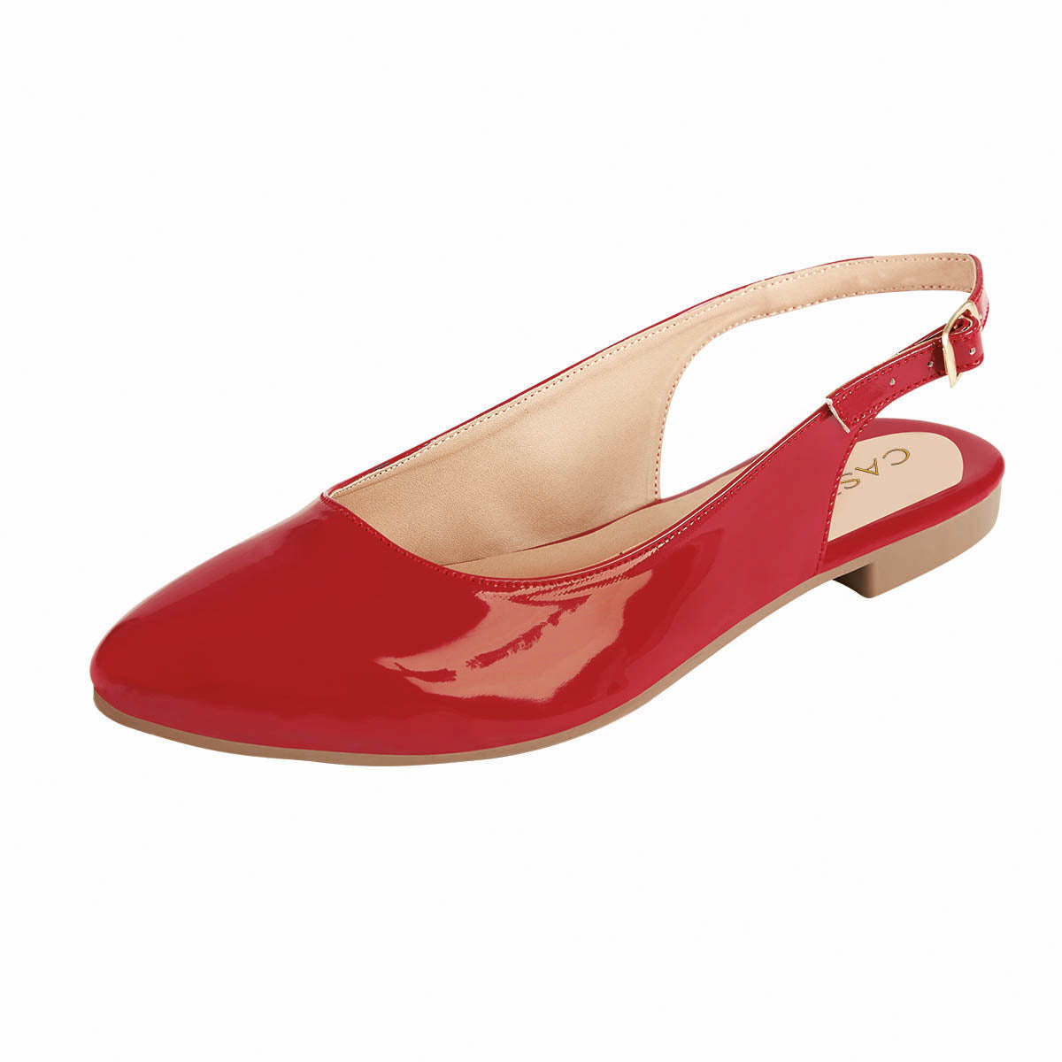 Balerina de Charol Para Mujer CASTALIA 220-77 Rojo