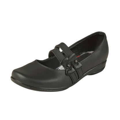 Zapato Escolar Niña CASTALIA 228-25 Negro Resorte ajustable