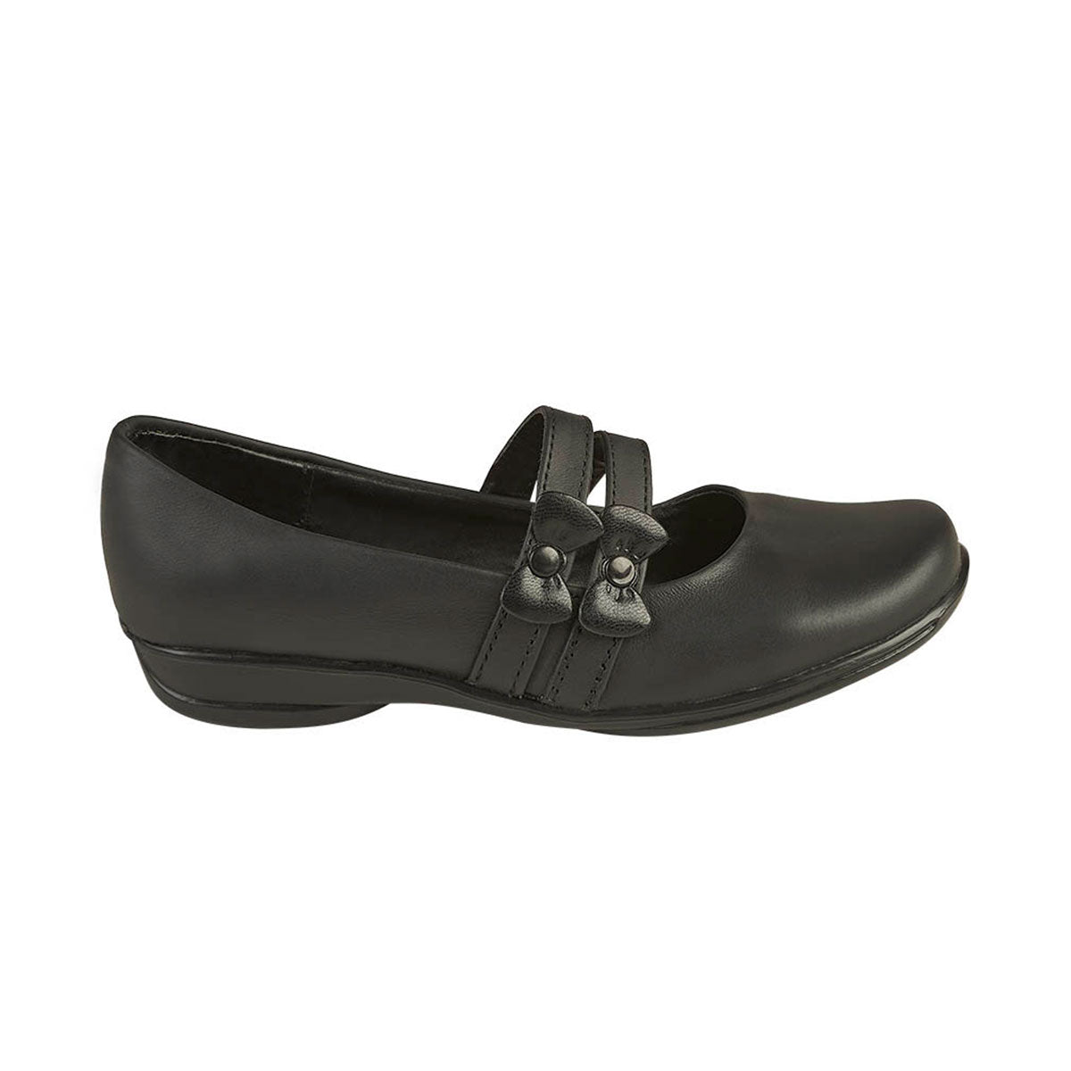 Zapato Escolar Niña CASTALIA 228-25 Negro Resorte ajustable