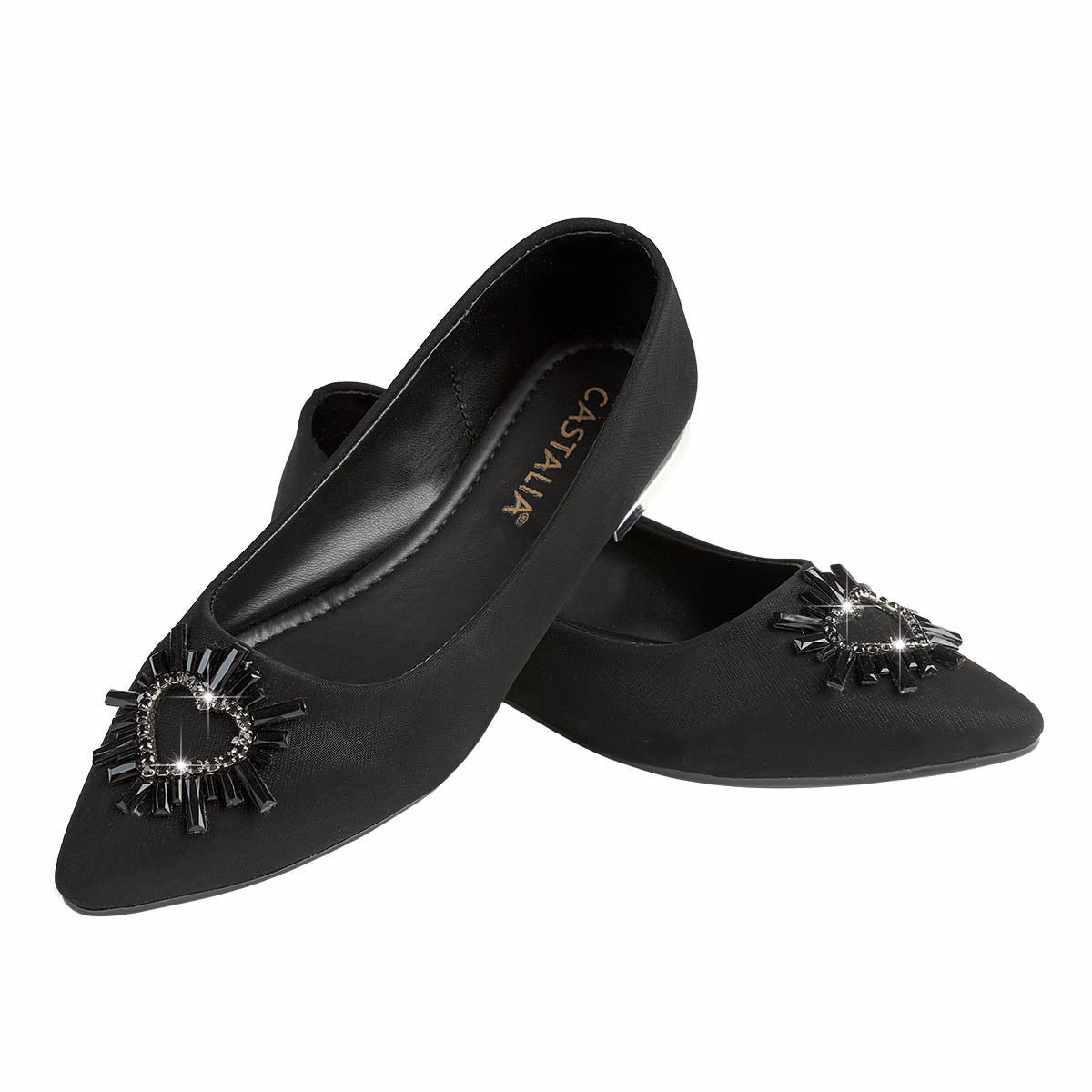 Balerina Para Mujer CASTALIA 286-26 Negro con Pedrería