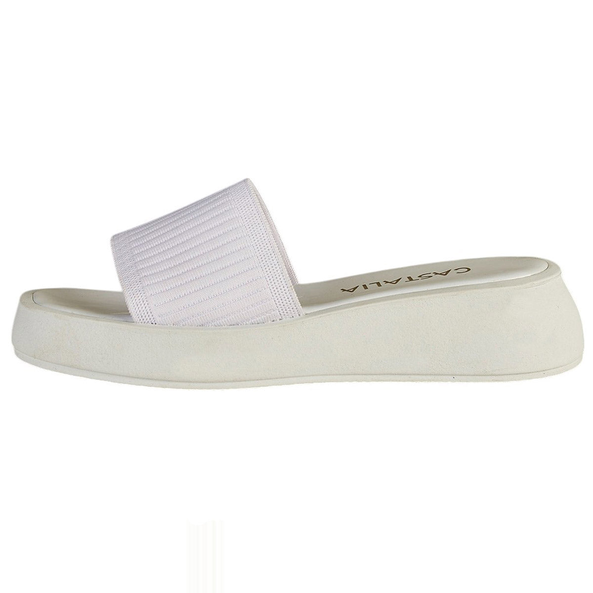 Sandalia Mujer CASTALIA 382-59 Blanco Elastico Ajustable