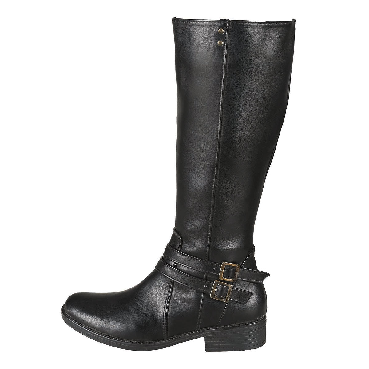 Botas largas negras discount de cuero para mujer