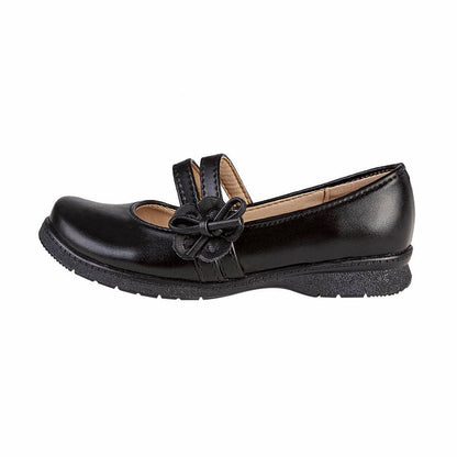 Zapato Escolar Para Niña CASTALIA Negro Resorte ajustable