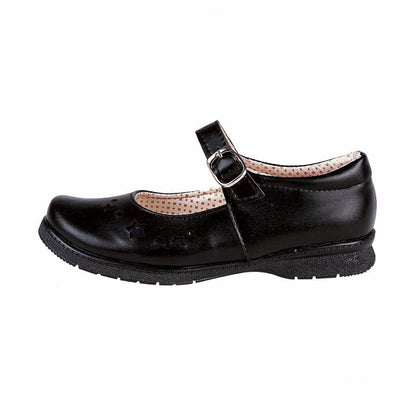 Zapato Escolar Para Niña CASTALIA 508-99 Negro con Estrella