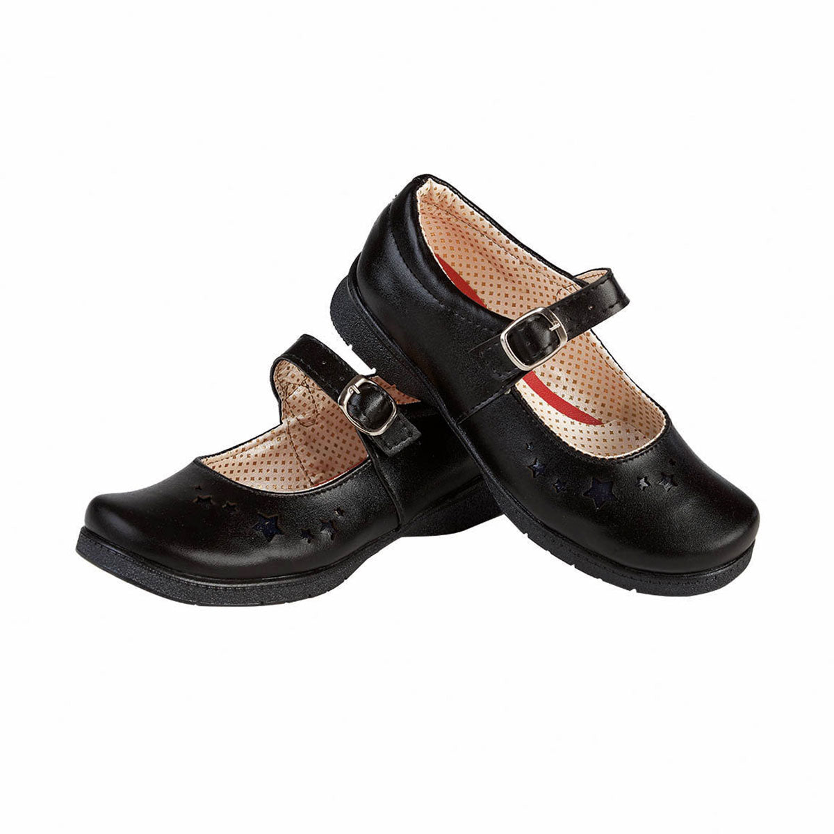 Zapato Escolar Para Niña CASTALIA 508-99 Negro con Estrella