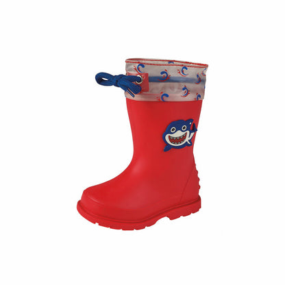 Bota de lluvia Niño CASTALIA 520-52 Rojo Detalle Tiburon