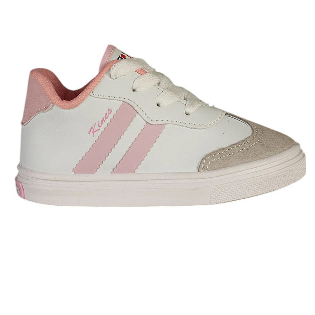 Tenis Urbano Para Niña CASTALIA 520-55 Blanco con Rosa