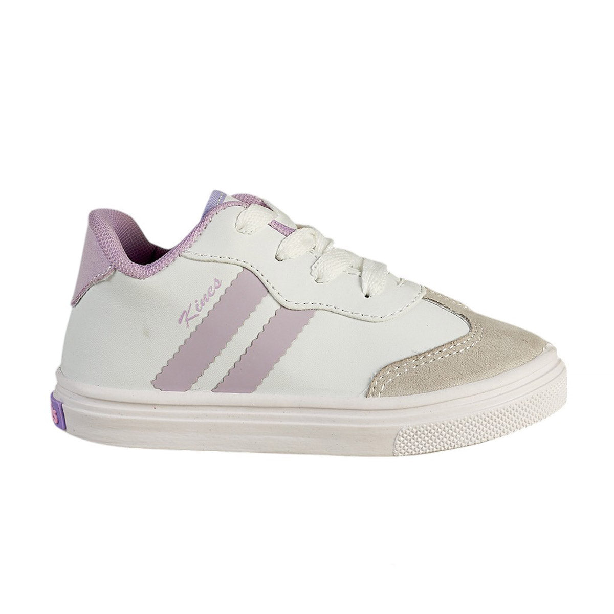 Tenis Urbano Para Niña CASTALIA 520-58 Blanco con Lila