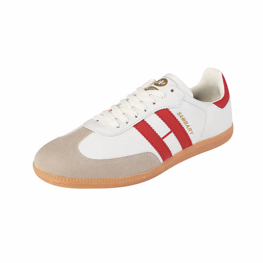 Tenis Urbano Para Hombre CASTALIA 564-47 Blanco con Rojo