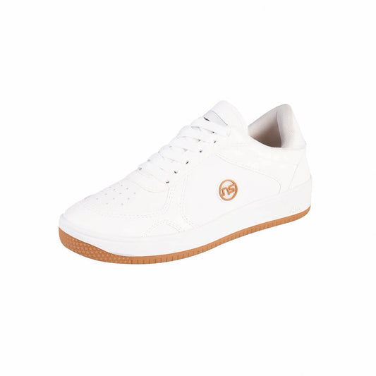 Tenis Urbano Para Hombre CASTALIA 600-89 Blanco con Mostaza