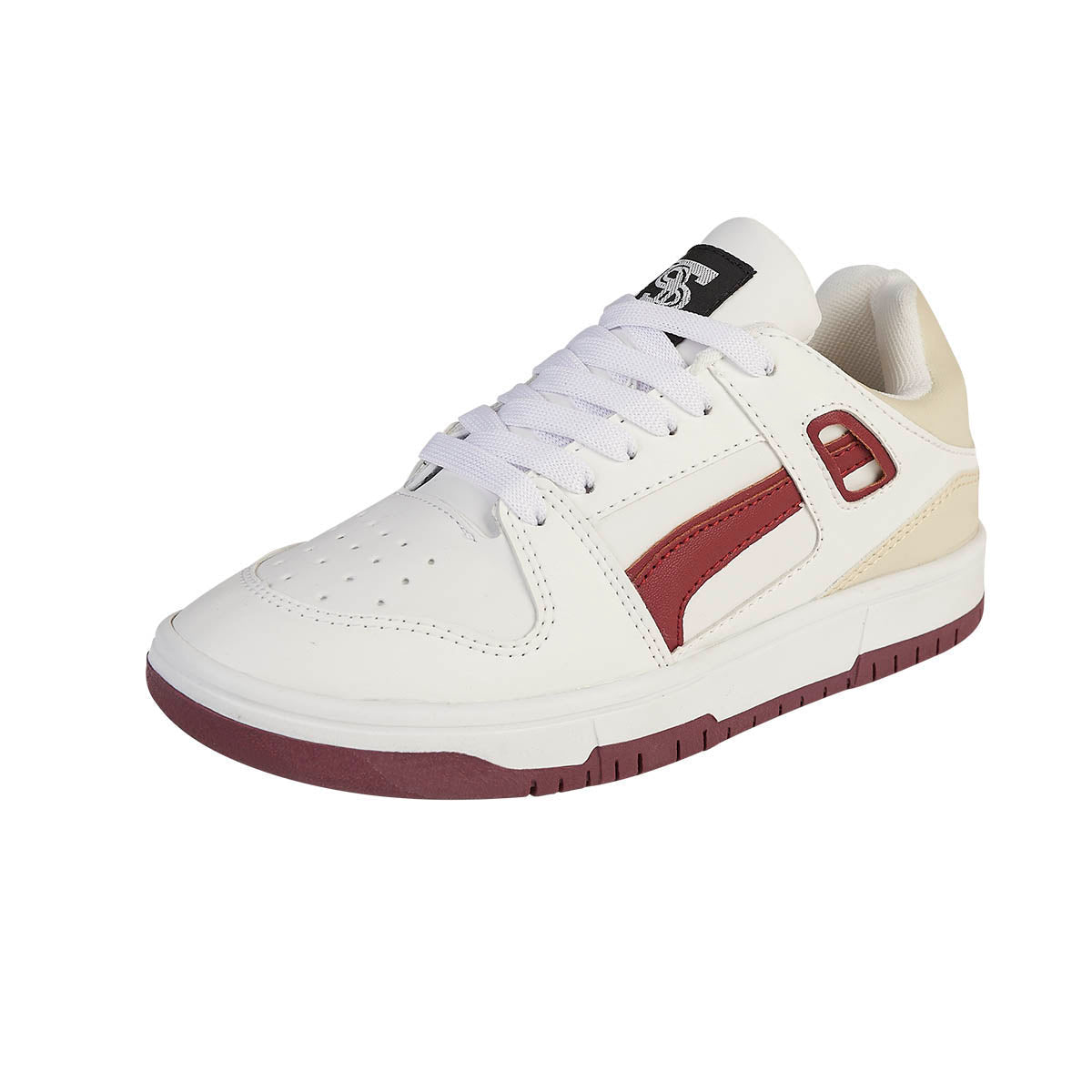 Tenis Urbano Para Mujer CASTALIA 600-90 Blanco con Vino