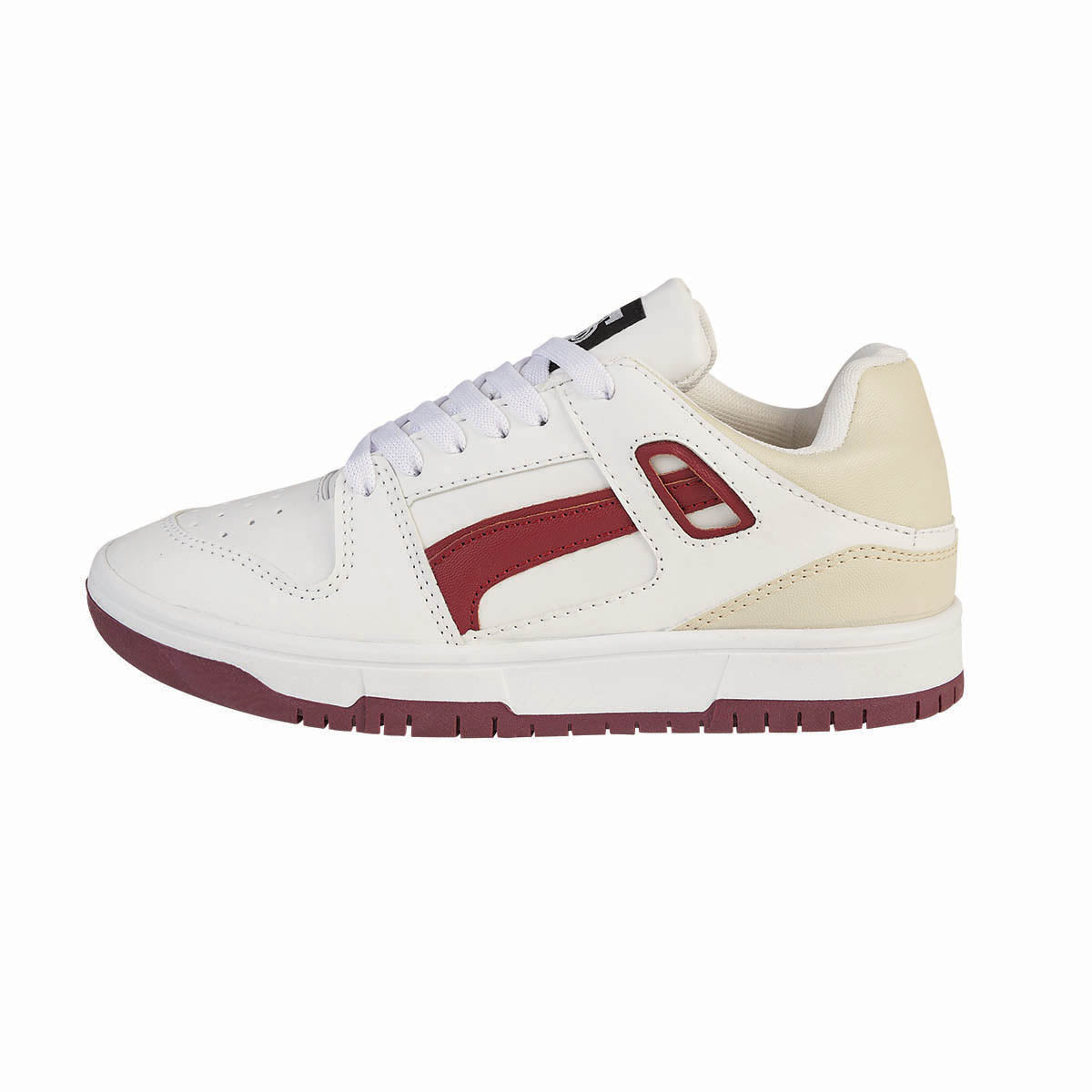 Tenis Urbano Para Mujer CASTALIA 600-90 Blanco con Vino