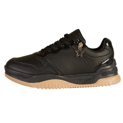 Tenis Urbano Para Mujer CASTALIA 646-25 Negro Dije Estrella