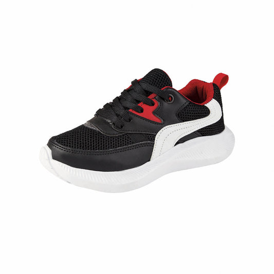 Tenis Deportivo Para Niño CASTALIA 659-102 Negro con Rojo