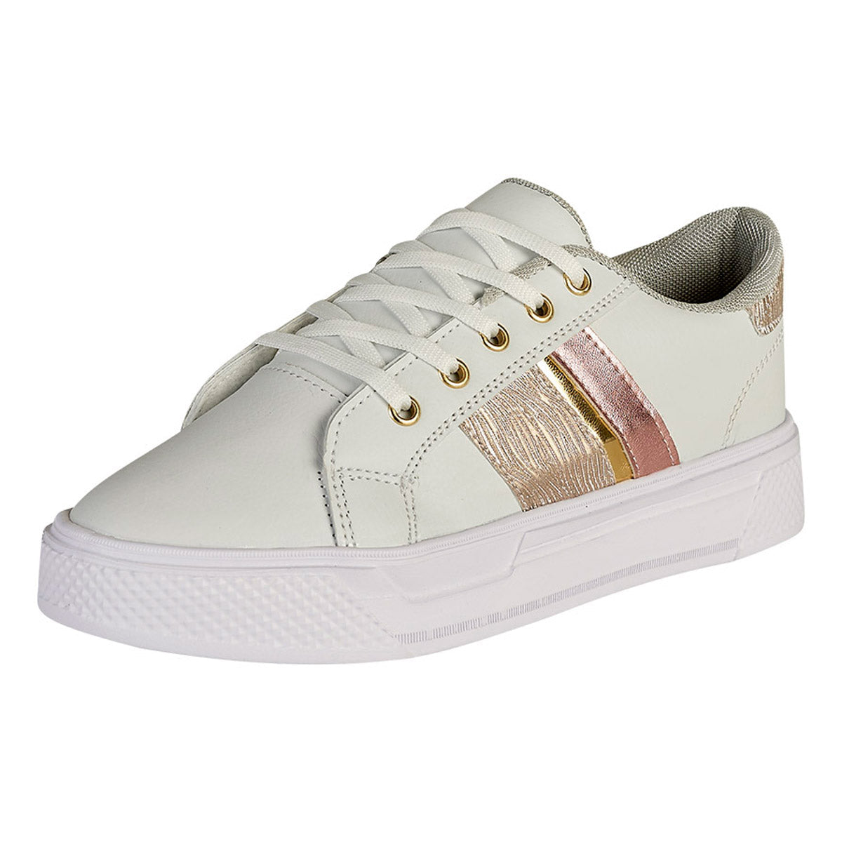 Tenis Urbano Para Mujer CASTALIA 659-109 Blanco con Rosa