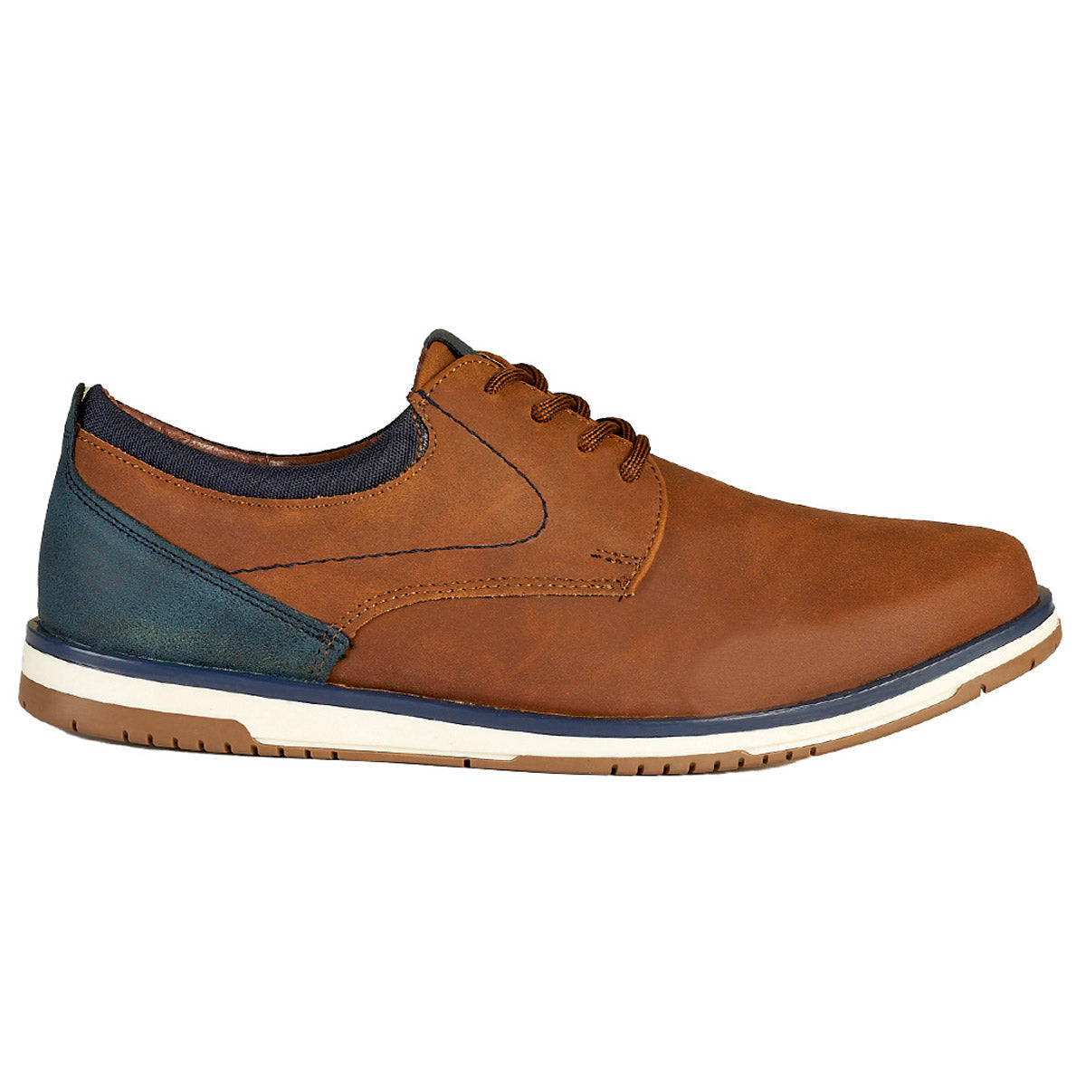 Zapato Casual Para Hombre CASTALIA 751-002 Café con Azul